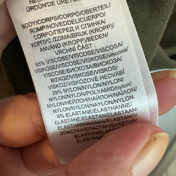 Lauren Ralph Lauren Lace Up Neck T-Shirt Tunic Dress Green Size LG - Picture 5 of 7